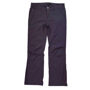 PrAna Halle Pants Size 14 Regular Bootcut Dark Gray Stretch Zion Convertible